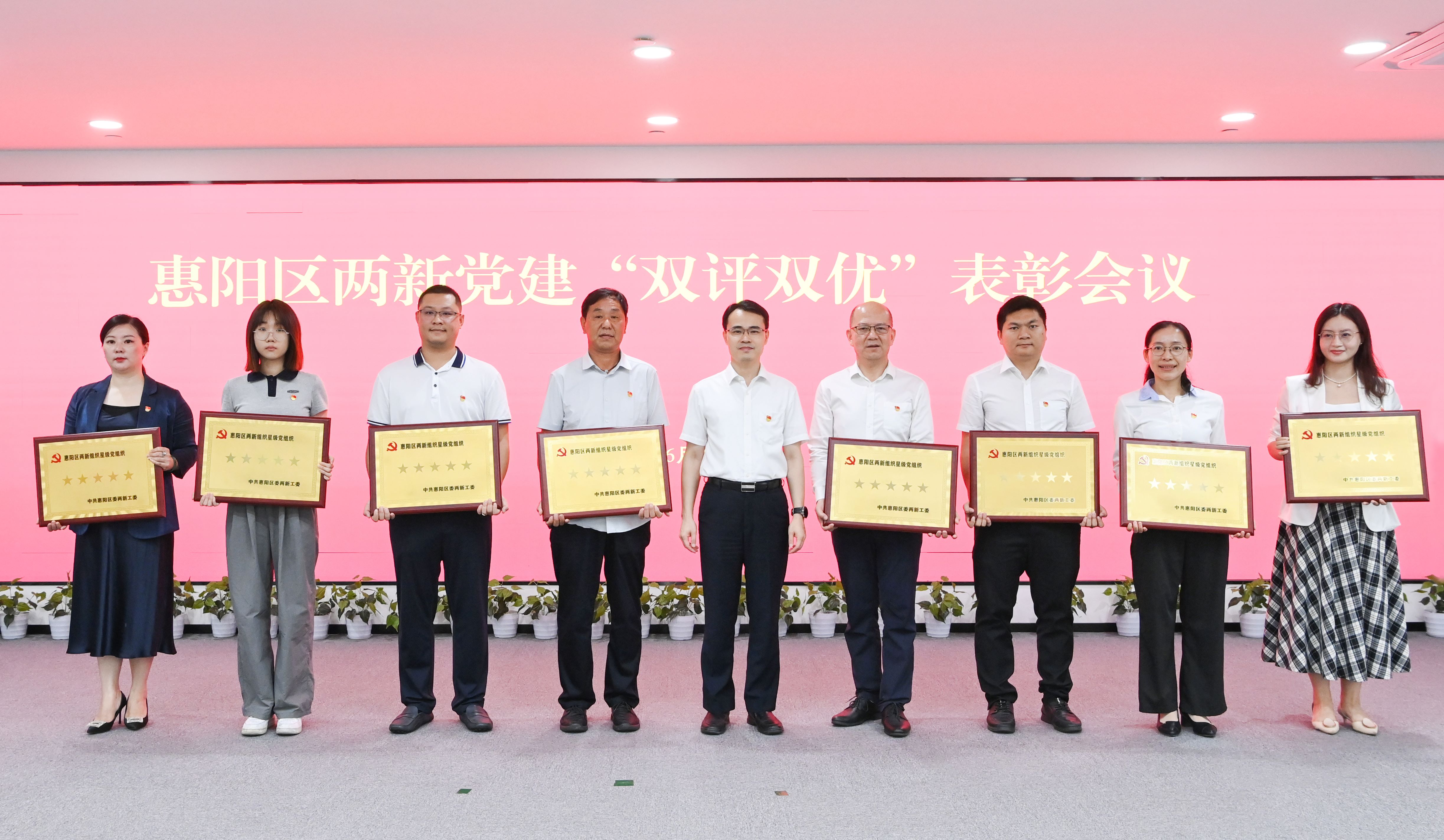 星空游戏科技党委荣获惠阳区五星级党组织